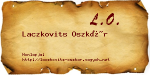 Laczkovits Oszkár névjegykártya